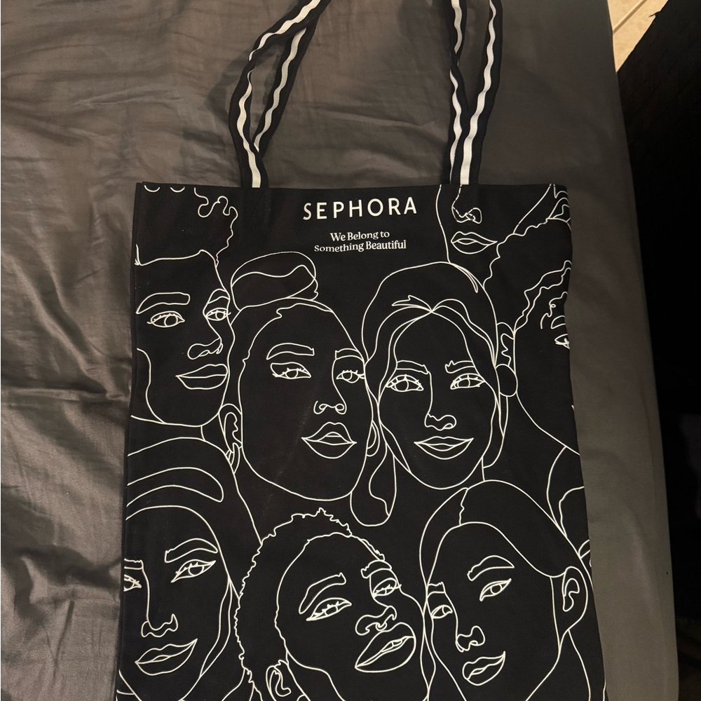 Sephora Black Artistic Tote Bag